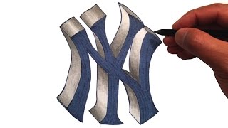 How to Draw the Yankees Logo in 3D