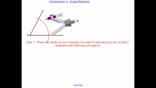 construction 3: angle bisectors