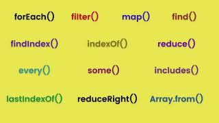13 JavaScript Array Methods In 4 Minutes | JavaScript | Loop