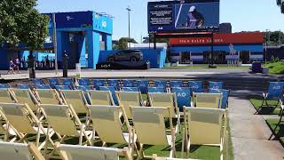 ⁴ᴷ Australian Open 2022 SIGHTS sounds SUMMER of tennis | DeckChairs in the SunLounge Melbourne Park