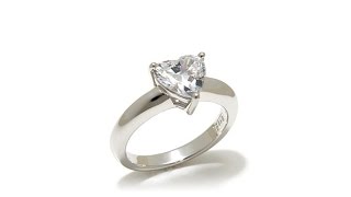 2ctw Absolute Heart Solitaire Ring