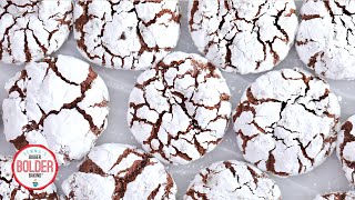 Chocolate Crinkle Cookies | Bigger Bolder Baking