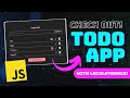 JavaScript todo list with LocalStorage