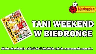 Oferta Biedronki | Tani Weekend | 05-07 październik 2018