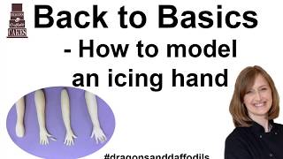 How to make a simple hand out of fondant or Saracino for your cake topper figurines - Back to basics