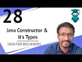 Java for Selenium : 28. Java Constructor | Default Constructor | Parameterized Constructor