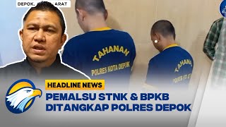 Polres Depok Tangkap 2 Pelaku Pemalsu STNK \u0026 BPKB