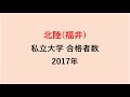 北陸高校　大学合格者数　2017～2014年【グラフでわかる】