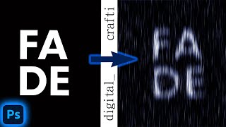 How to create rain text effect in photoshop #photoshop