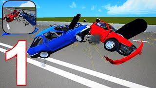 Car Crash Simulator : Accident - Mountain Gameplay Walkthrough, Car Crashes ( iOS, Android) | Part 1