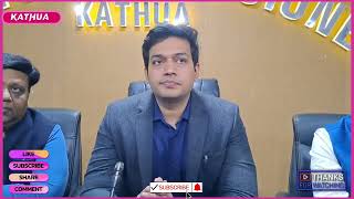 DC Kathua Rakesh Minhas IAS holds PC regarding the Mega Employment Fair to be held on 21Feb