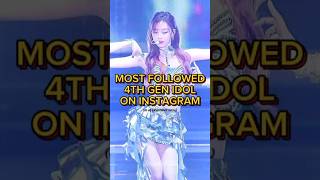 Most followed 4th gen idol on Instagram #kpop #aespa #ive #straykids #txt #hybe