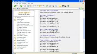 14. Set, Unset, Null, And Empty in php