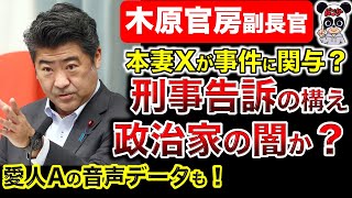 【徹底解説】木原官房副長官！隠し子含め合計５人の子の親！なぜ再捜査？本妻が事件に関与？文春砲を完全解説！