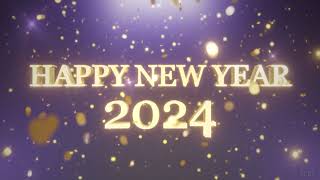 HAPPY NEW YEAR - 2024 - Countdown with fireworks - Free to use with Date
