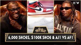 Offset's 6,000 Shoes, $100K Shoe, Picks Between Jordan 1s vs Air Force 1s & Talk