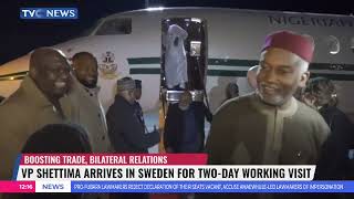 VP Shettima Arrives In Sweden For Two-Day Working Visit