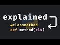 @classmethod explained in Python