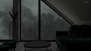 HEAVY Rain on Roof and Thunder Sounds for Sleeping | 24Hrs Rain Forest for Sleep Disorders
