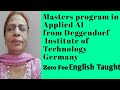 Masters Applied AI For Digital Production Management M Engg From Deggendorf Institute of Technology