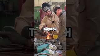 Sometimes the pupil teaches the master!📈#weld #welder #welding #industry #trade #union #fire #wwa