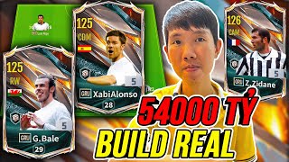 THÀNH HOÀ Build Team Real Madrid 54000 tỷ BP Kết Hợp 3 đời Galaticos có Bale GRU, Zidane | FC Online