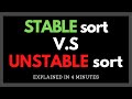 Stable V.S. Unstable Sorting Algorithms