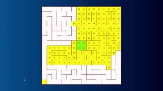 MazeSolver in JavaScript | Flood fill algorithm