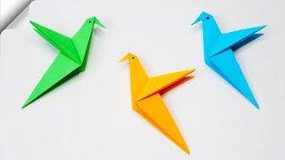 How to make a paper bird Easy paper birds