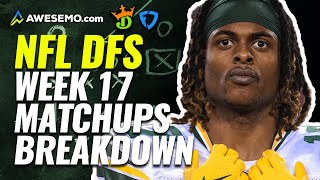 NFL DFS Matchups Breakdown Week 17 for Daily Fantasy NFL | NFL DFS Strategy