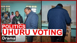 NOTICABLE | What Uhuru Was Spotted Doing While Voting| news 54