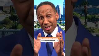 Stephen A. says bring out the brooms 🧹😆