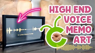 HIGH END CRICUT VOICE MEMO ART | You Won't Believe How Easy This Is!