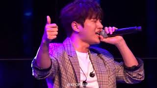 180930 Kim Myung Soo 1st Solo Fan Meeting in New York - No More (A Cappella) 김명수 엘