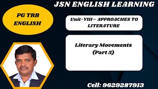 Literary Movements (Part 5) @jsn_englishlearning