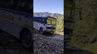 Pahadi driver  Sandeep bhai  #india #bus #mountains #driver #landslides #tata  #offroad #uttralhand