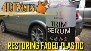 How to Restore, Condition \u0026 Protect Plastic or Rubber Trim Using Lithium Auto Elixirs Trim Serum