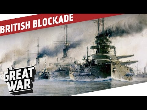 What was the purpose of the British blockade?