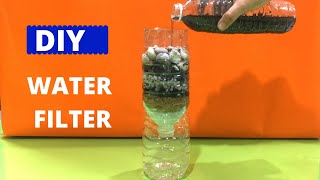 DIY WATER FILTER | WATER FILTER EXPERIMENT | HOW TO FILTER DIRTY WATER | Science