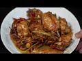 stir fry chicken with ginger slices