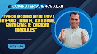 "Master Python Modules Made Easy ! Import, Math, Random, Statistics & Custom Modules"!