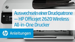 Auswechseln einer Druckpatrone -- HP Officejet 2620 Wireless All-in-One Drucker