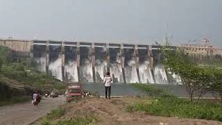 Yeldari dam over flow.# jintur parbhani.#you tube