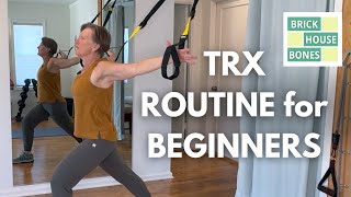 Beginner TRX Routine for STRONG BONES | #trx #osteoporosis #bonehealth #pt #workout #mobility
