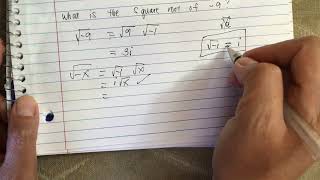 What is the square root of -9?