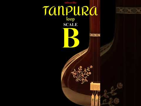 TANPURA B SCALE LOOP । #tanpura #tanpura B #b Tanpura - YouTube