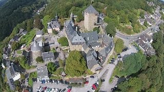 Schloss Burg Castle Solingen Germany Aerial Video