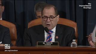 WATCH: Rep. Nadler’s opening statement in hearing with legal experts | Trump's first impeachment