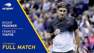 Roger Federer vs Frances Tiafoe Full Match | 2017 US Open Round 1