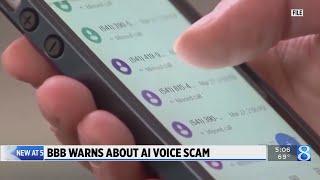 BBB warns of AI voice scam